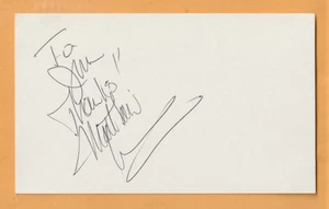 Matthew Laurance Duke Blue Devils AUTO Signed 3x5 Note Card Beverly Hills 90210 - Picture 1 of 2