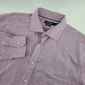 Lauren Ralph Lauren Mens 18 34/35 Purple Classic Fit Non Iron Dress Shirt - Picture 1 of 7