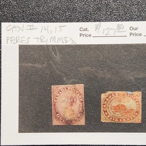Kanada #14, 15 Perfs getrimmt - CV 127,50 $ - Lot #10957 - Bild 1 von 1