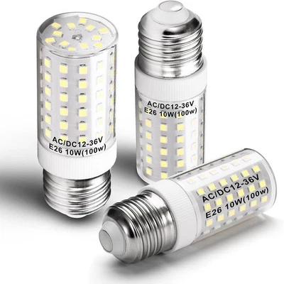 12 Volt 24V Low Voltage E26 Medium 10W - Corn Bulb, 6000k Daylight White  - Image 1 of 4