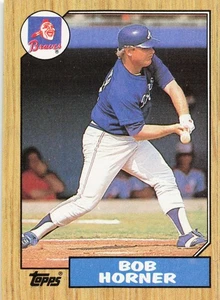 1987 Topps Baseball Bob Horner Atlanta Braves #660 - A - Picture 1 of 2