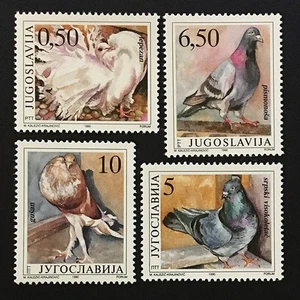 Yugoslavia 1990 complete set MNH ** birds pigeons Sc#2057-2060 - Picture 1 of 1
