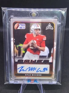 Kyle McCord Rookie Auto 2021 Leaf Pro Set Power Bronze Rookie Card RC Eagles - Picture 1 of 4