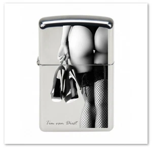 PinUp ZIPPO - Piernas calientes - Tacones altos - 13 - Mechero - Cromo pulido alto - Imagen 1 de 1