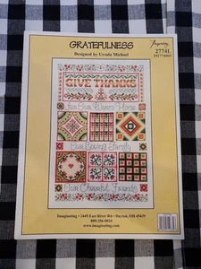 Designed By Usrsula Michael Cross Stitch Pattern Gratefulness - Picture 1 of 3