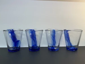 4er Set Murano Bibita Cobalto blau Becher 14oz von: BORMIOLI ROCCO Italien - Bild 1 von 9