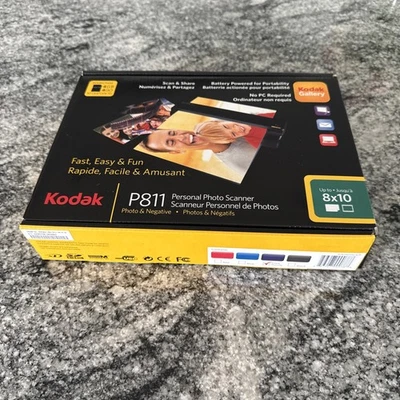 Kodak P811PU Personal Photo Scanner Dark Purple w/ 4GB SD Card P811 #11 - Image 1 of 4
