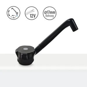 12V Wasserhahn Novo, schwarz, Kunststoff, Bauhöhe: 135 mm, 90 g - Bild 1 von 10