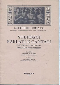 CIRAC LETTER - Solfeggi spoken and sung - SHEET SCORE - Picture 1 of 1