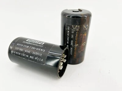 Lote de 2 Condensadores Philips 3534B4A0340A125D2 110Vac 60Hz 60P70-2518-340-408MFD Foto 1 de 4