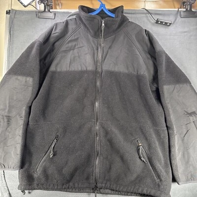 DSCP by Peckham US Military  Black Polartec  Fleece Cold Weather Jacket SZ Large - Image 1 of 4