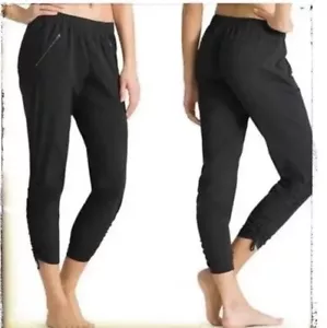 Pantalon de yoga femme Athleta cheville 0 bleu marine course jogging ceinture élastique - Photo 1/5