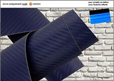 film vinyle carbone 3D Bleu thermoformable sticker adhésif covering 11,0m x152cm