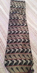 Ralph Marlin Men's "Golf Tee Stripe" Neck Tie 100% Polyester Golfer Golfing Fore - Picture 1 of 4
