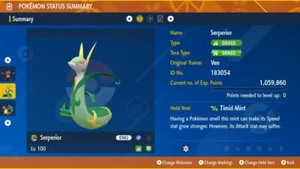 ✨Serperior Mightiest Mark 7 Star Raid EVENTO 6IV✨Violeta Escarlata INICIO (💯Legal) - Imagen 1 de 3