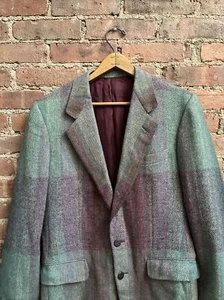 Vintage Alexander Julian Men’s Jacket, Sz 39, Color Block Plaid, Italy - Picture 1 of 14