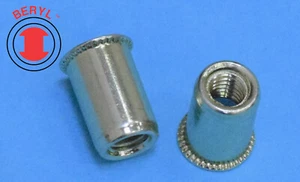 Tuerca de inserto de tuerca de remache de acero SAM4 - M4X0,7 (SAM4) - 25 piezas - Imagen 1 de 1