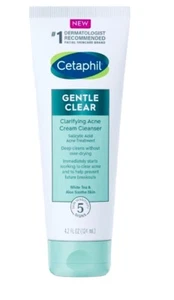 CETAPHIL GENTLE CLEAR CLARIFYING ACNE CREAM CLEANSER 4.2 OZ , LIQUID - Picture 1 of 1