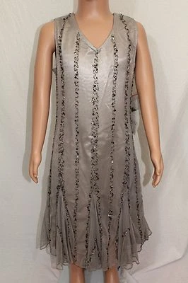 Blush By US Angels Girls Dress Sz 8 NWT Color Gray Shell And Lining  - Image 1 of 4