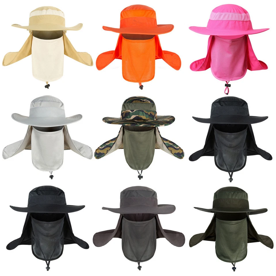 Hombres Sombrero de Protección Solar Impermeable Transpirable Ala Ancha Cubo Gorra de Pescador YG01 Foto 1 de 4