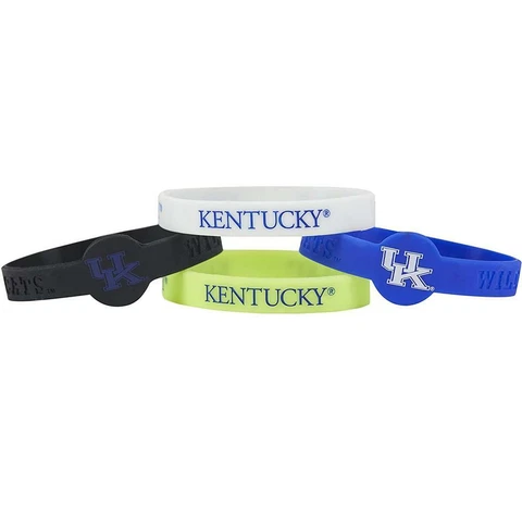 Kentucky Wildcats Bracelets 4 Pack Silicone Cover
