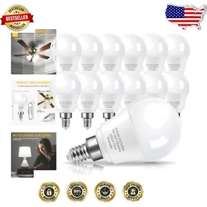 Energy-Efficient 60W Equivalent Dimmable LED Bulbs - E12 Candelabra Base - Picture 1 of 10