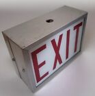 Vintage MCM 60’s Fluorescent Lighted Exit Sign Fixture Light Day-Brite Co