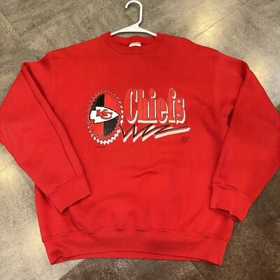 Vintage Kansas City Chiefs Crewneck Sweatshirt Size Large Tultex - Image 1 of 4