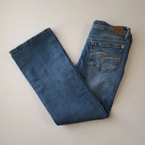 Justice Simply Low Jeans Girls Size 10.5 Blue Denim - Picture 1 of 17