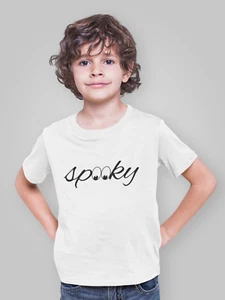Youth Toddler Spooky 2 T Shirt Halloween Fall Tee Ghost Scary Graphic Boys Girls - Picture 1 of 8