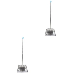 2 Pack Müllschaufel Aus Edelstahl Büro Kleine Staubpfanne Reinigungswerkzeuge - Afbeelding 1 van 12