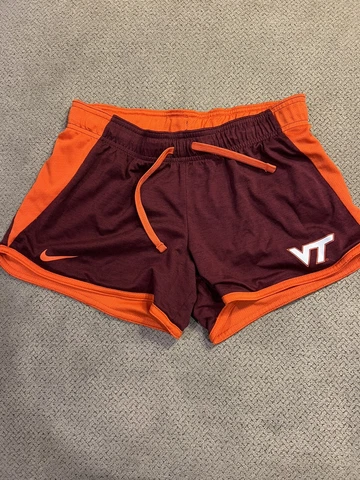 Womens Nike Virginia Tech Hokies Mesh Running Shorts Small Cover