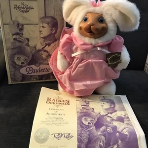Osos Robert Raikes ""Paulette The Bunny"" con caja original y certificado como nuevo - Imagen 1 de 6