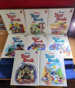 DISNEY'S WONDERFUL WORLD OF READING YEAR BOOK LOT (8) 1992-1999 - Picture 1 of 18