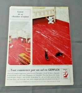 PUB PUBLICITE ANCIENNE ADVERT CLIPPING 180519 REVETEMENT DE SOL GERFLEX GERLAND - Picture 1 of 1