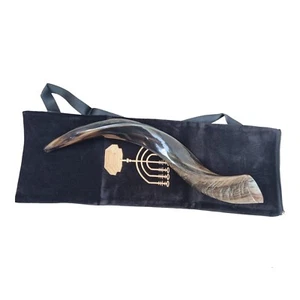 Yemenite Kudu Horn Shofar 20''-22'' New KOSHER + Bag From Israel - Picture 1 of 10