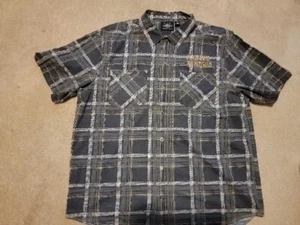 Harley Davidson Herren Erwachsene Gr. 2XL Hemd mit Knöpfen Kurzarm kariert mehrfarbig - Bild 1 von 17