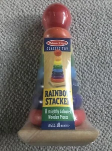 Melissa & Doug Rainbow stacker - Age 18m + NEW - Picture 1 of 2