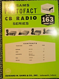 Sams Photofact CB Radio Serie Nr. 163 ~ Januar 1978 ~ CB-163 - Bild 1 von 4