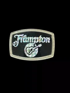 PETER FRAMPTON Original CPI Holographic Belt Buckle 1977 Rare Vintage Excellent - Picture 1 of 4
