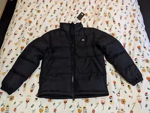 Dickies Puffer Jacket Waldenburg In Nero - Taglia S (media MMRP 145) - Foto 1 di 1