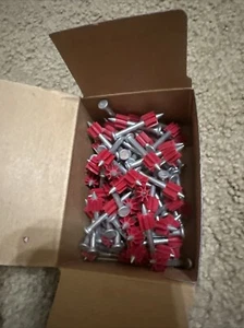 Box of 100 Hillman Powers Fasteners Powder pins 1-1/2" 50034MG FREE SHIP - Picture 1 of 3