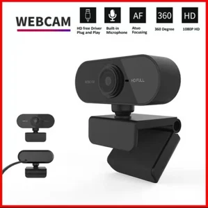 Kamera internetowa FullHD 1920x1080 Skype FaceTime z mikrofonem wideokonferencje na żywo - Zdjęcie 1 z 6