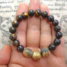 Amulet Leklai Beads Bracelet Talisman Black Magic Protection Thai Money Lucky