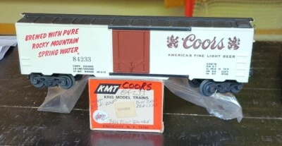 KMT, KRIS MODEL TRAINS, #84233, Coors Beer reefer car. (F17) - Image 1 of 4