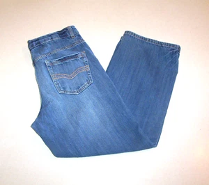 Pantalones de mezclilla de algodón azul bootcut Glory descoloridos para niños 14 Husky - Imagen 1 de 4