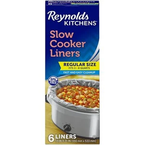 Slow Cooker Liners Kitchen Chef Recipes Crock Pot Cook Liner Bags BPA Free 13x21 - Picture 1 of 4