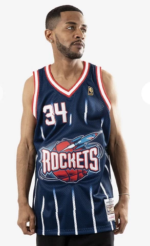 Mitchell&Ness Swingman Jersey Houston Rockets Road 1996-97 Hakeem Olajuwon Sz Lg Cover