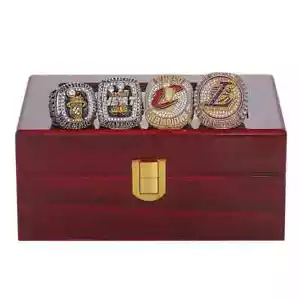 CHAMPIONSHIP RING SET Lebron James NBA Lakers Cavaliers Heat BONUS DISPLAY BOX - Picture 1 of 6