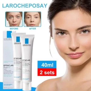 2x40ml La Roche-Posay Effaclar Duo+ Plus Cream Free UK Postage - Picture 1 of 19